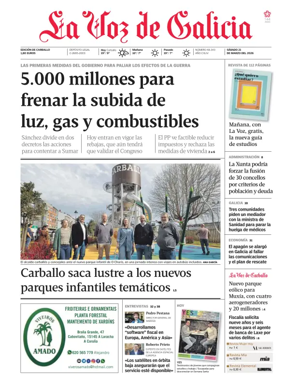 Cover of La Voz de Galicia (Carballo)