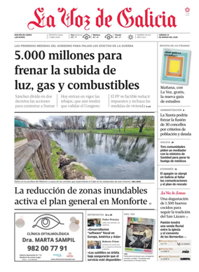 Cover of La Voz de Galicia (Monforte)