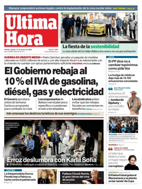 Cover of Ultima Hora