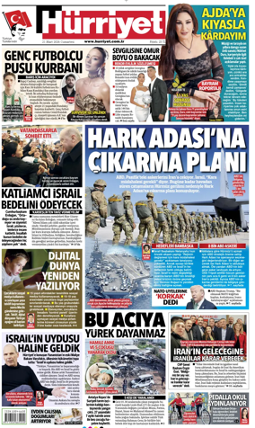 Cover of Hurriyet