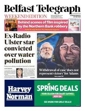 Cover of Belfast Telegraph