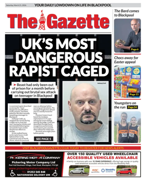 Cover of Blackpool Gazette