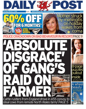 Cover of Daily Post (North Wales)