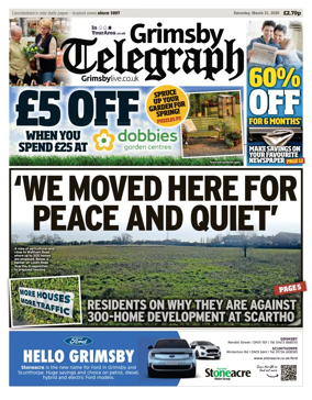Cover of Grimsby Telegraph