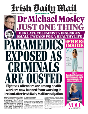 Cover of Irish Daily Mail