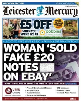 Cover of Leicester Mercury