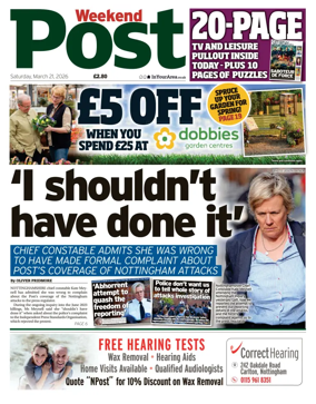 Cover of Nottingham Post