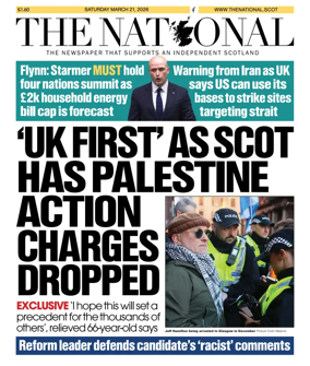 Cover of The National (Scotland)
