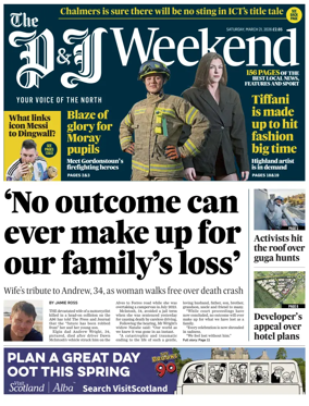 Cover of The Press and Journal (Inverness Highlands and Islands)