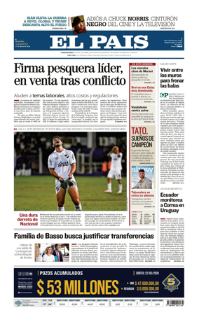 Cover of El Pais (Uruguay)