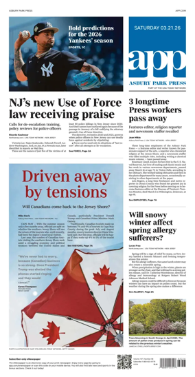 Cover of Asbury Park Press