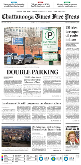 Cover of Chattanooga Times Free Press