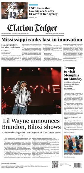 Cover of Clarion Ledger