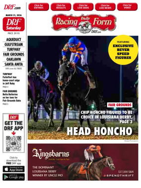 Cover of Daily Racing Form National Digital Edition