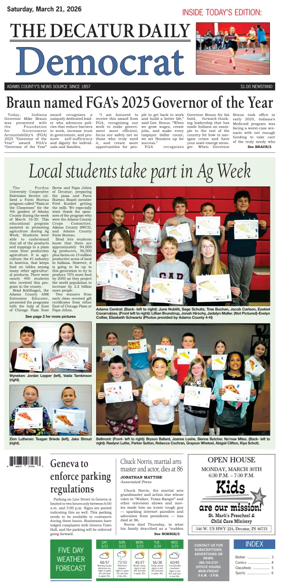 Cover of The Decatur Daily Democrat