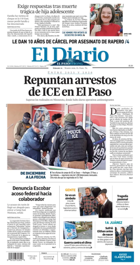 Cover of El Diario de El Paso