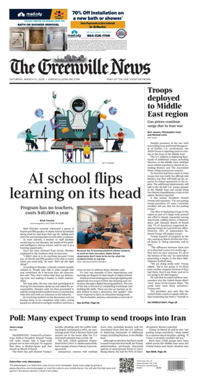 Cover of The Greenville News