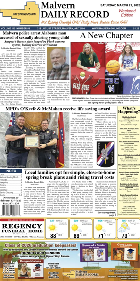 Cover of Malvern Daily Record