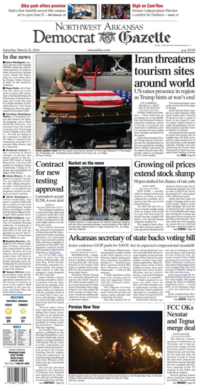 Cover of Northwest Arkansas Democrat-Gazette