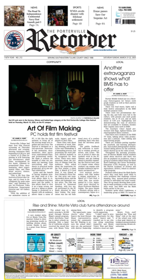 Cover of Porterville Recorder