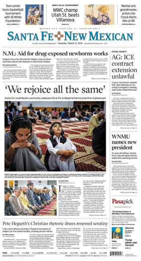 Cover of Santa Fe New Mexican