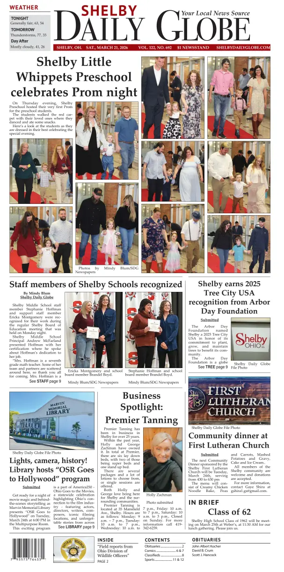 Cover of Shelby Daily Globe