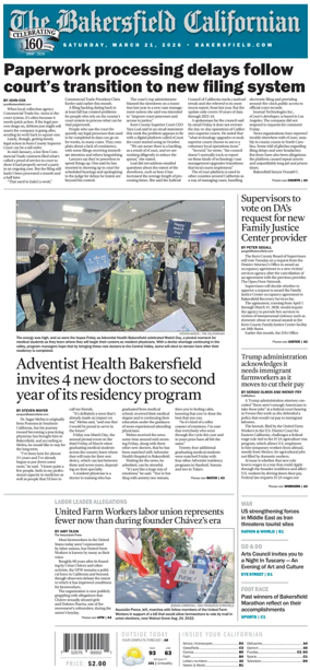 Cover of The Bakersfield Californian