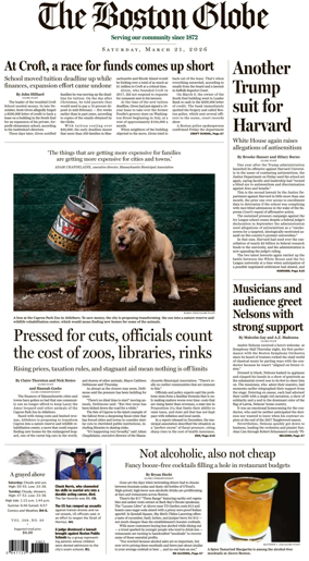 Cover of The Boston Globe