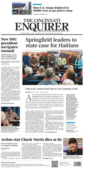 Cover of The Cincinnati Enquirer