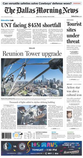 Cover of The Dallas Morning News