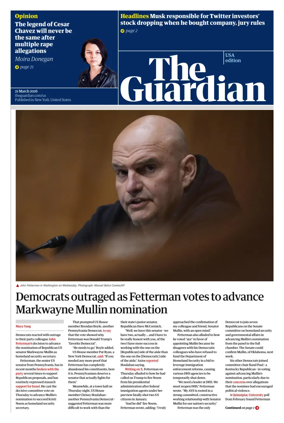 Cover of The Guardian (USA)
