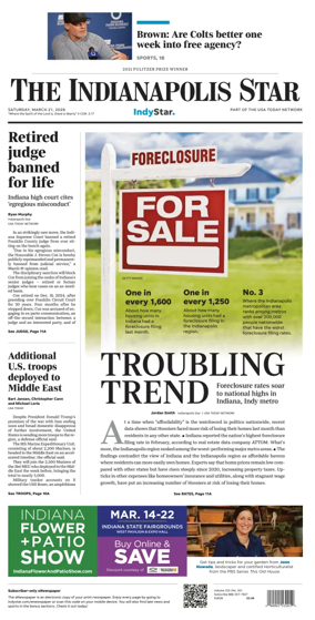 Cover of The Indianapolis Star