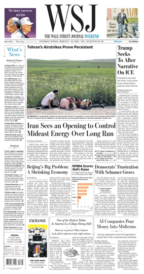 Cover of The Wall Street Journal
