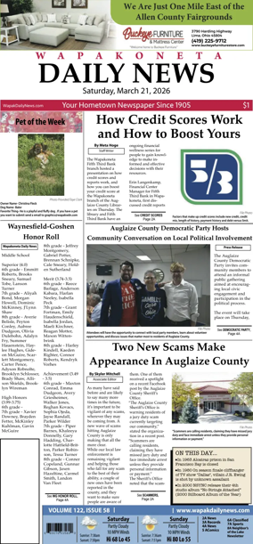 Cover of Wapakoneta Daily News