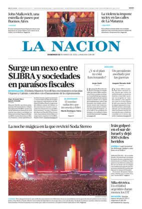 Cover of La Nacion