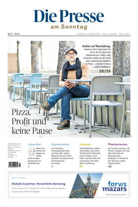 Cover of Die Presse am Sonntag
