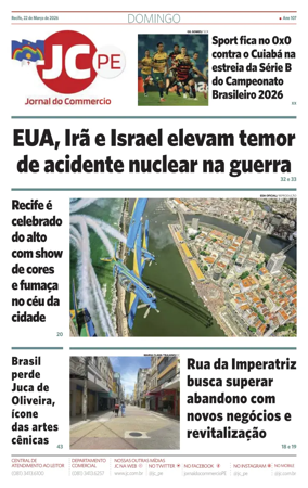 Cover of Jornal do Commercio