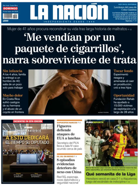 Cover of La Nacion (Costa Rica)