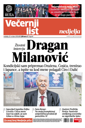 Cover of Vecernji list - Zagreb