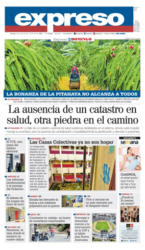 Cover of Diario Expreso