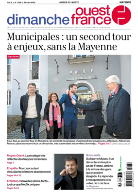 Cover of Dimanche Ouest France (Mayenne)