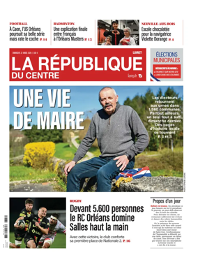 Cover of La Republique du Centre (Orleans - Loiret))