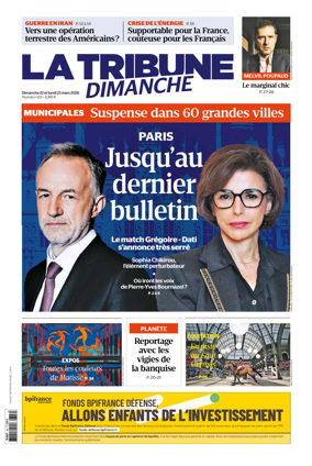Cover of La Tribune Dimanche (France)