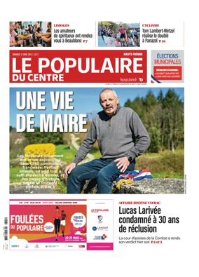 Cover of Le Populaire du Centre (Haute-Vienne)