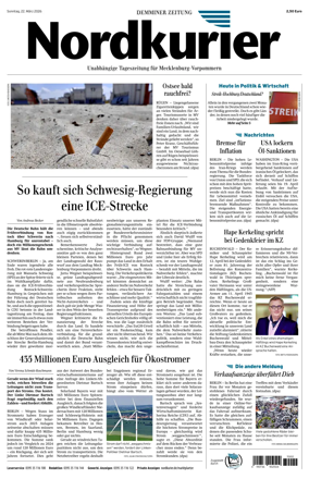 Cover of Demminer Zeitung