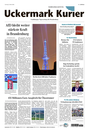 Cover of Templiner Zeitung