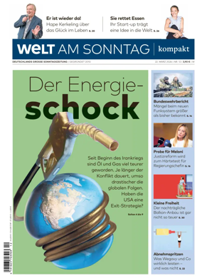 Cover of Welt am Sonntag - kompakt