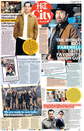 Cover of Hindustan Times (Ranchi) - Live