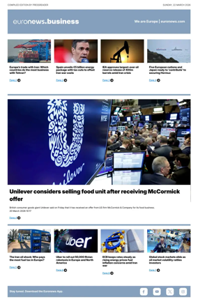 Cover of Euronews Business