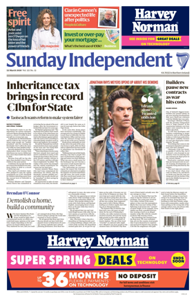 Cover of Sunday Independent (Ireland)